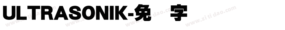 ULTRASONIK字体转换