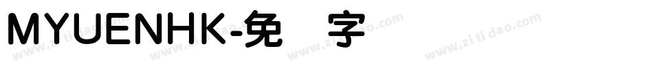 MYUENHK字体转换