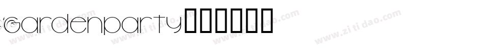 Gardenparty字体转换