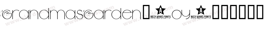 GrandmasGarden-DoyW字体转换