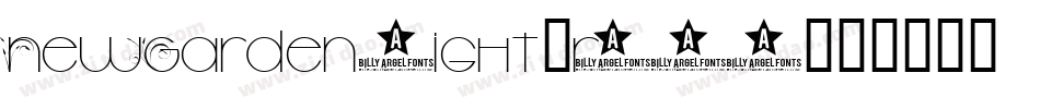 NewGardenLight-r0BK字体转换
