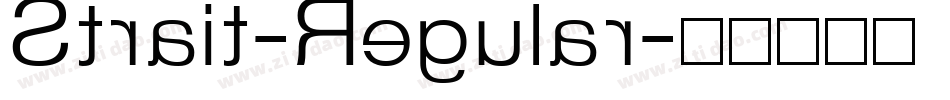 Strait-Regular字体转换