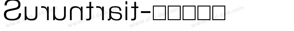 Suruntrait字体转换