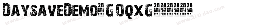 DaysaveDemo-GOqxG字体转换