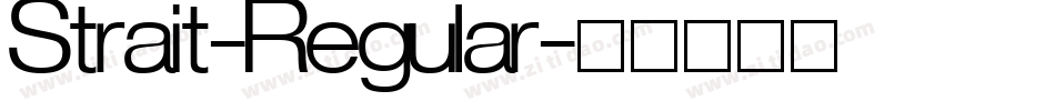 Strait-Regular字体转换