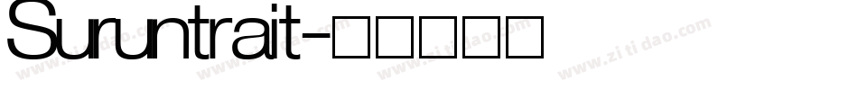 Suruntrait字体转换