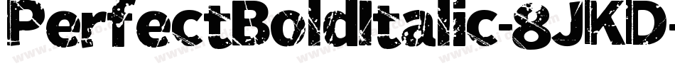 PerfectBoldItalic-8JKD字体转换