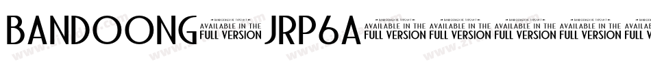 Bandoong-JRp6a字体转换