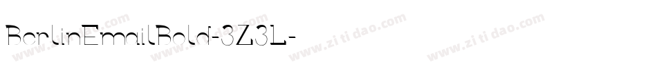 BerlinEmailBold-3Z3L字体转换
