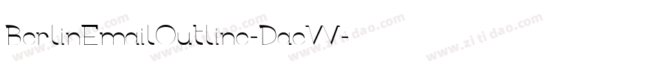 BerlinEmailOutline-DaeW字体转换