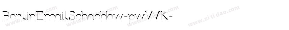 BerlinEmailSchaddow-pwWK字体转换