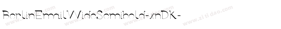 BerlinEmailWideSemibold-xnDK字体转换