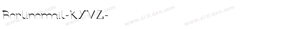 Berlinemail-KYVZ字体转换