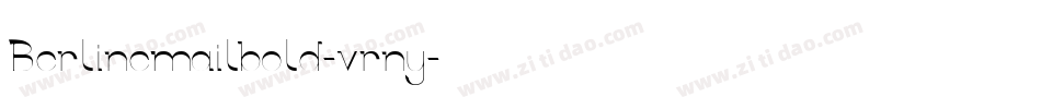 Berlinemailbold-vrny字体转换
