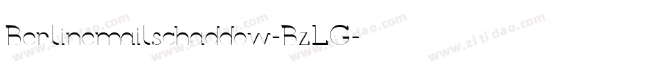 Berlinemailschaddow-BzLG字体转换