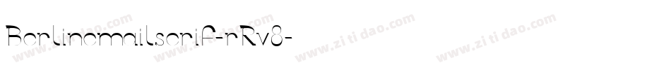 Berlinemailserif-rRv8字体转换