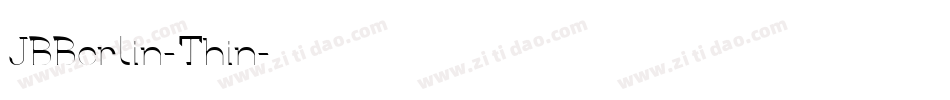 JBBerlin-Thin字体转换