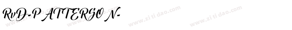 RvD-PATTERSON字体转换