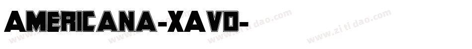 Americana-XAvd字体转换