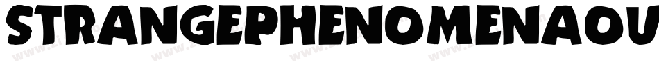 STRANGEPHENOMENAOUTLINED字体转换