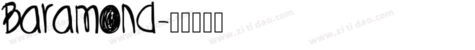 Baramond字体转换