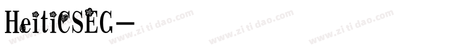 HeitiCSEG字体转换