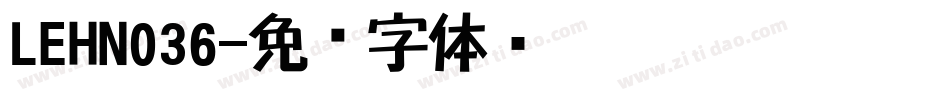 LEHN036字体转换