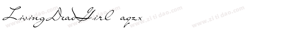 LivingDeadGirl-aqzx字体转换