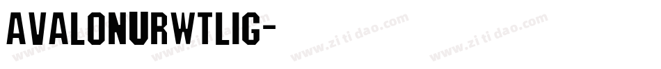 AvalonURWTLig字体转换