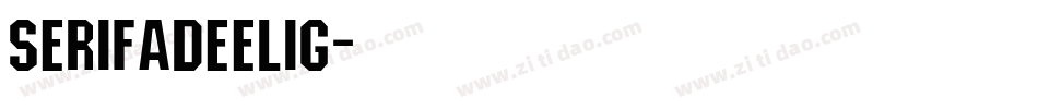 SerifaDEELig字体转换