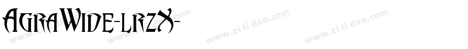AgraWide-lrzX字体转换