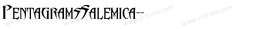 PentagramsSalemica-字体转换