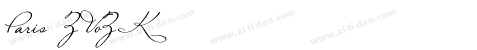 Paris-ZVoZK字体转换