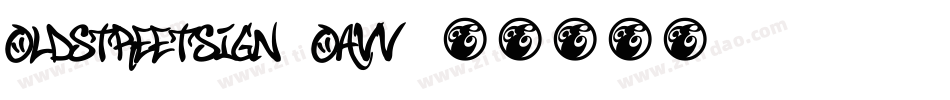 OldStreetSign-oAVV字体转换