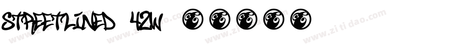 StreetLined-42W字体转换