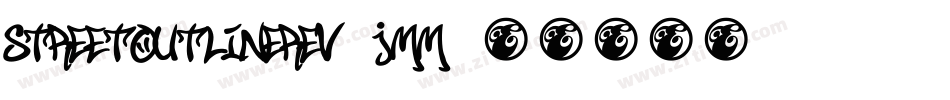 StreetOutlineRev-JMM字体转换