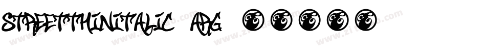 StreetThinItalic-arg字体转换