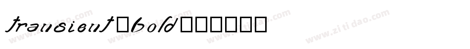 transient_bold字体转换