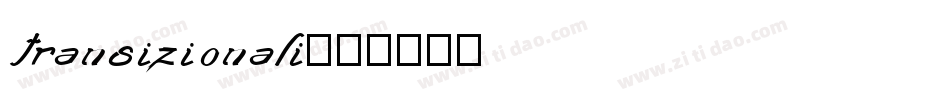 transizionali字体转换