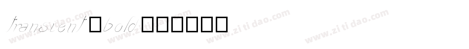 transient_bold字体转换