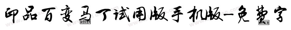 印品百变马丁试用版手机版字体转换