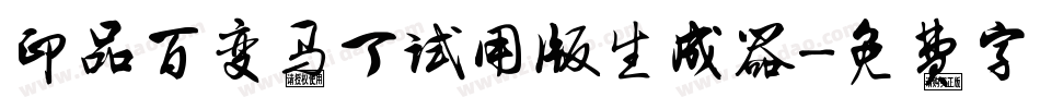 印品百变马丁试用版生成器字体转换