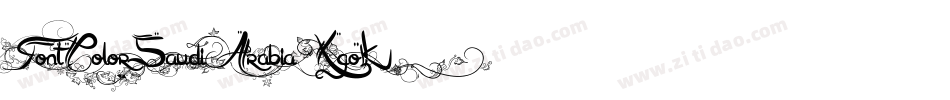 FontColorSaudiArabia-XgoK字体转换