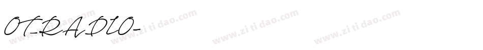 OT_RADIO字体转换