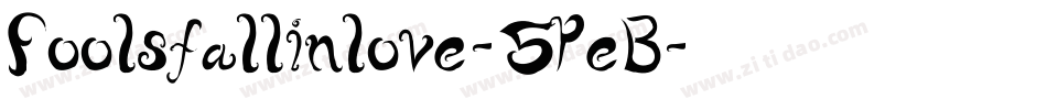 Foolsfallinlove-5PeB字体转换