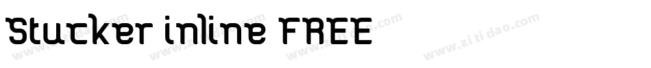 Stucker-inline-FREE字体转换