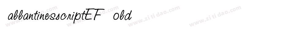 BallantinesScriptEF-Bold字体转换