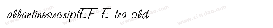 BallantinesScriptEF-ExtraBold字体转换