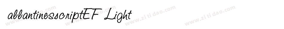 BallantinesScriptEF-Light字体转换
