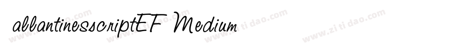 BallantinesScriptEF-Medium字体转换